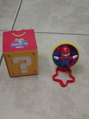 Super Mario Galaxy Movie Figure Mcdonald's Suprise Box Mario Character